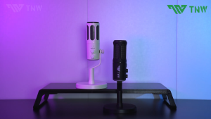 TNW K18 Microphone Condenser USB Type-C Mikrofon Kondensor Studio RGB Light with Mic for PC Laptop Live Streaming Gaming Recording