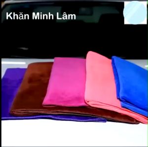 Combo 05 chiếc khăn lau xe oto microfiber mềm mịn chuyên dụng siêu thấm nước 40x40 và 35x75cm tặng 5 bao lì xì tết.