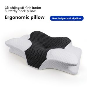 Memory Foam Cervical Pillow 2 in 1 Ergonomic Contour Orthopedic Pillow Neck Pain Contoured Support Pain Relief Sleeping Pillow