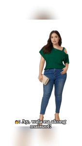 CHAN Plus Size Cotton Spandex Blouse for Women M-3XL | Off Shoulder Plain Casual Top