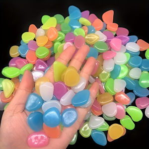 200-1000pcs Luminous Sand Glow In Dark Stone Pebble Garden Yard Outdoor Path Lawn Decoration Fish Tank Aquarium Home DIY Decor