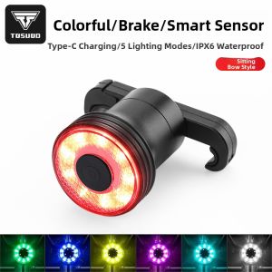 TOSUOD | Smart Bicycle Tail Light with Charging and Brake Sensing