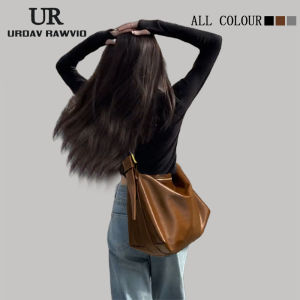 URDAV 2025 Túi Tote Dung Tích Lớn Túi Đeo Vai Đơn Cho Nữ Túi Đeo Chéo Đi Làm Túi Tote Dây Đeo Đơn Giản Màu Trơn PU Túi Tote