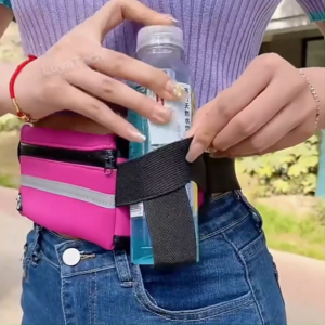 Running Belt Waist Pack 🇸🇬 Water Resistant Runners Belt Fanny Pack Jogging Pouch Bag Money Phone Holder for Walking Cycling Hiking Fitness Travel