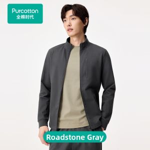 Purcotton | Knit Standing Collar Jacket Spring 2026 Mens Outerwear