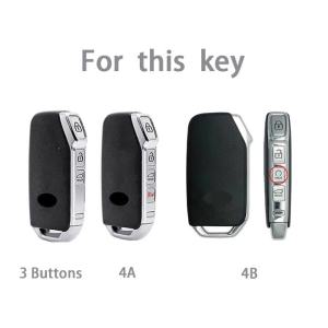 3 4 Button TPU Remote Auto Key Shell Case for Kia Sportage Ray Sorento Soul Telluride Cerato 2020 K5 K8 K3 KX3 KX7 Seltos