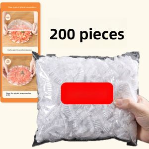 Disposable Food Grade Kitchen Leftovers Bowl Covers Sealed  Keeping Plastic Film Covers for Refrigerator Storage