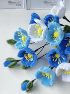 Handcrafted Flower Bouquet DIY Material Kit for Kindergarten Teachers Day Gift Carnation Faux Flowers Home Decor Accessories