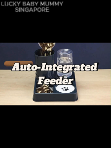 Auto-Integrated Feeder / Automatic Pet Feeder Water Dispenser Bowl Set for Cats Dogs