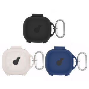 เคสคลุมซิลิโคนพร้อมฝาเคสเอียร์บัดคาราบิเนอร์เคสป้องกันทุกส่วนของเครื่องกันกระแทกสำหรับ Anker SoundCore Sport X20