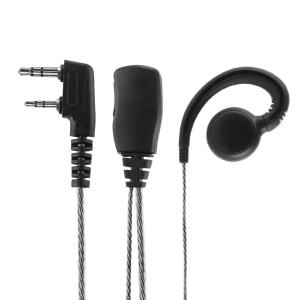 【HOT】 1.2m Earphone Earbud Earpiece 180 Swivel 2 Pin Ear Hook Earpiece with Mic PTT for 2 Way Radio Walkie Talkie Accessories for Kenwood Motorola Boafeng