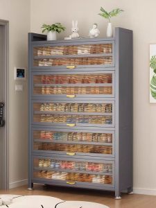 DIBIOU | Steel Entry Shoe Cabinet High Capacity Wall-Attached Storage Rack