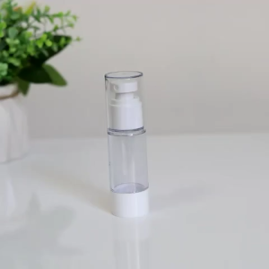 5/10/15ml Travel Portable Clear Plastic Vacuum Spray Cosmetic Skincare Lotion Jar Bottle