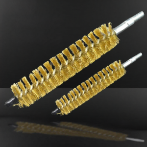 Extended Rod Copper Wire Brush Condenser Cleaning Brush with Threaded Pipe Brush for Air Conditioning Copper Tube Rust Removal