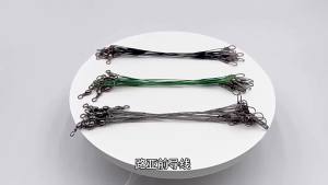EELHOE | 20Pcs New Lead Core Fishing Wire 15/20/30CM Anti Bite Steel Fishing Line Steel Wire Leader With Swivel Fishing AccessoryAcc