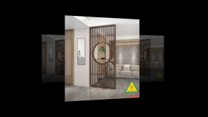 Vách ngăn CNC cho phòng khách nhà bếp nhà hàng spa CNC402 - Nội thất lắp ráp Viendong Adv