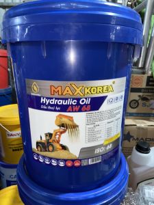 DẦU THUỶ LỰC MAX KOREA HYDRAULIC OIL AW32.46.68 18 LÍT SX TẠI VIỆT NAM