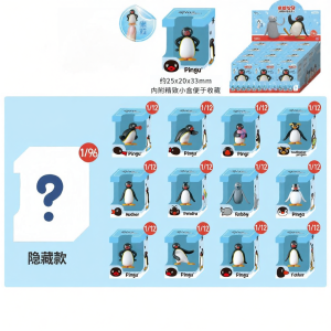 JIANDONGWENCHUANG | Blind Box Mini Figurine Cute Pingu Penguin Doll