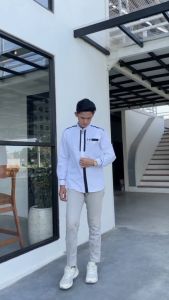 Koko Motif Khatulistiwa Koko Putih Lengan Panjang Koko Kombinasi Batik Koko El Rumi Terbaru  Busana Muslim Pria Baju Koko Hadroh Baju Koko Pria Kombinasi Batik Kemeja Muslim Baju Koko Masa Kemeja Koko Pria Dewasa koko putih batik Koko Motif Khatulistiwa