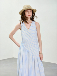 Toyouth | Nautical Style Stripe Patchwork Design Women Dress