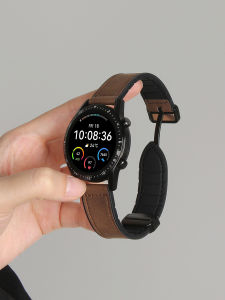 Uhada | Crazy Horse Pattern Leather Magnetic Watch Strap