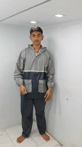 Jas Hujan Setelan Baju Mantel Jas Hujan Ponco Tebu Lengan Panjang