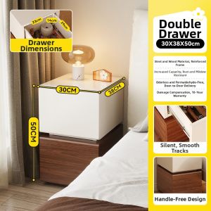 MEISD | Narrow Steel Nightstand 30cm