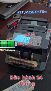 Máy đếm tiền sạc pin xiudun 5800C có thêm màn hình rời pin sạc không cần cắm điện trực tiếp tiện ích thuận tiện đem đi nhiều nơi bảo hành 18 tháng