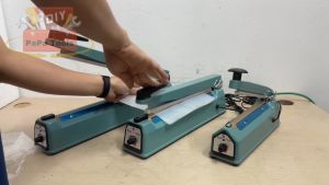 Máy hàn miệng túi dập tay 20cm 30cm 40cm Papatools Máy hàn túi nilon bọc nilon Vỏ thép biến áp lớn