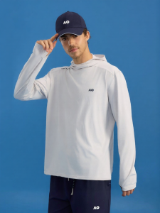 AO | Simplicity Loose Breathable Quick Dry Hooded Long Sleeve Sport T-Shirt