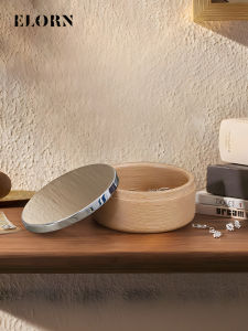 กล่องเก็บของแบบกลวงสแตนเลสเคลือบเงินสไตล์นอร์ดิก Elorn กล่องเก็บของแบบกลวงสำหรับใส่ของหวานและเครื่องประดับ