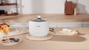 MEEVIDA 1.8L Mulitfunctional Electric Cooker Mini Rice Cooker Small Hot Pot Non-Stick Pan Electric Cooker