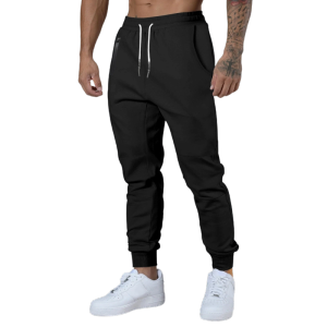 Mens Streetwear Sweatpants 2025 Solid Color Drawstring Cargo Pants with Zipper Pockets Running Trousers Overalls