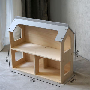 Miniature ตุ๊กตาไม้เฟอร์นิเจอร์ชุดจําลองห้องครัวห้องนอนตกแต่งบทบาทเล่นของเล่นเด็ก