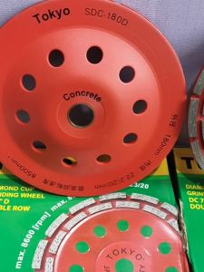 Diamond Cup Grinding Wheel DC 7\" D Double Row Mata Gerinda 7 inch