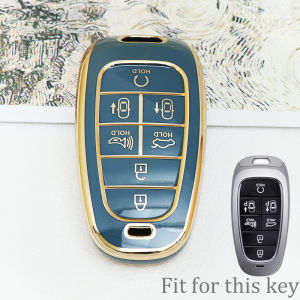 7 Buttons TPU Remote Key Shell Fob Case Cover for Hyundai Sonata Nexo DN8 Santa Fe TM Tucson NX4 Staria Ioniq Accessories