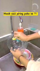 Spons Sponge Busa Cuci Piring Sabut Jaring Alat Dishwashing Dapur Masak Busa Serbaguna | Source Project