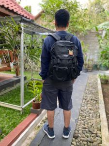 BAGPACK LEKZO -TAS PUNGGUNG -TAS RANSEL -HITAM