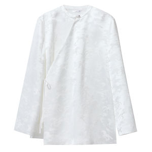 Elegant Chinese Style Tie Waist Horse Embroidery Jacket
