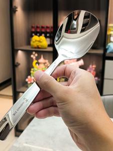 Thickened 316 Stainless Steel Long Handle Soup Spoon Eating Spoon Serving Spoon Drain Spoon Household Utensils