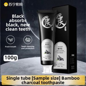Snowbeika H2 Black Tube Bamboo Charcoal Toothpaste ens Breath Whitens Teeth Deep Cleans Removes Stains from Tea And Smoke