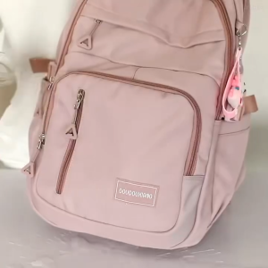 F&S SHOPAHOLICBAG#44007 Classic 16inches Women`s backpack for school or travel with padded adjustable shoulder straps