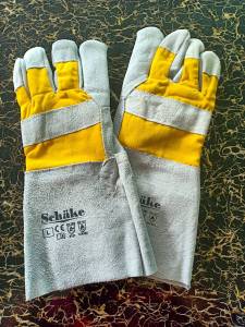 ถุงมือหนัง บุด้านใน 14 นิ้ว