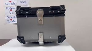 TRENY Aluminium Top Box Kotak 45Litre 55Litre BLACK / SILVER Complete Base Plate