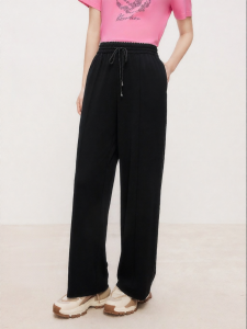 Koradior | Acetate Straight Fit Casual Trousers
