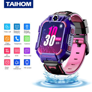 TAIHOM 4G Child Phone GPS Waterproof Smart Watch for Kids Support SIM Location Tracker Smartwatch HD Video Call Watch Gift for Childs