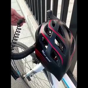 Bicycle Lock 4 Digit Combination Code Steel Cable Security Password Cycling Bike Helmet Lock Portable Cable Backpack Lock