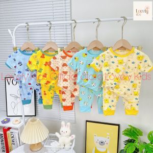 [Mới Về] Set Đồ Bộ Ngủ Mặc Nhà Cho Bé Trai Bé Gái Minky Mom Đồ Bộ Áo Ngắn Quần Dài Thun Lạnh Cho Trẻ Em Trai Gái ANQD MỚI Lovely Kids Official Store