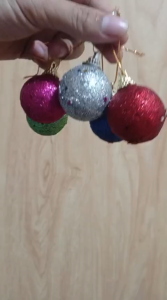 HIASAN BOLA 4CM GABUS | HIASAN BOLA NATAL GABUS 4 CM CHRISTMAS TREE DECORATION HSN-121