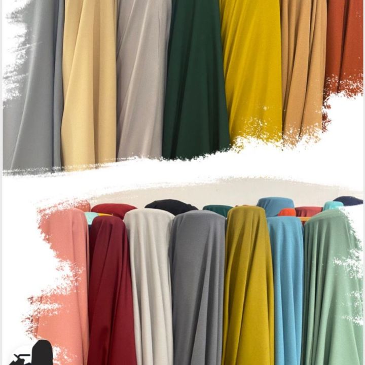10 meter kain wolfis GRADE A / kain halus lembut jatuh cocok untuk baju
